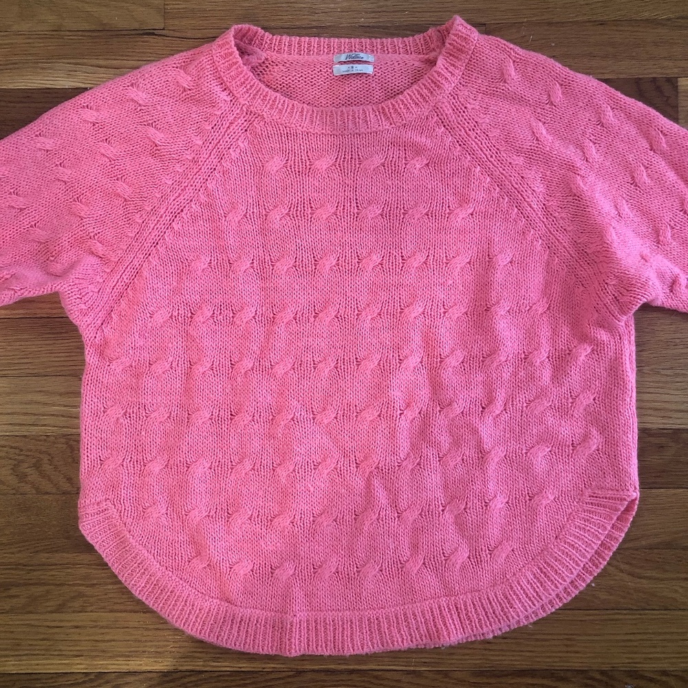 Small Madewell (Wallace) Pink Sweater